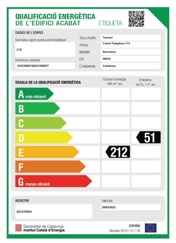 Certificat d'eficiència energètica